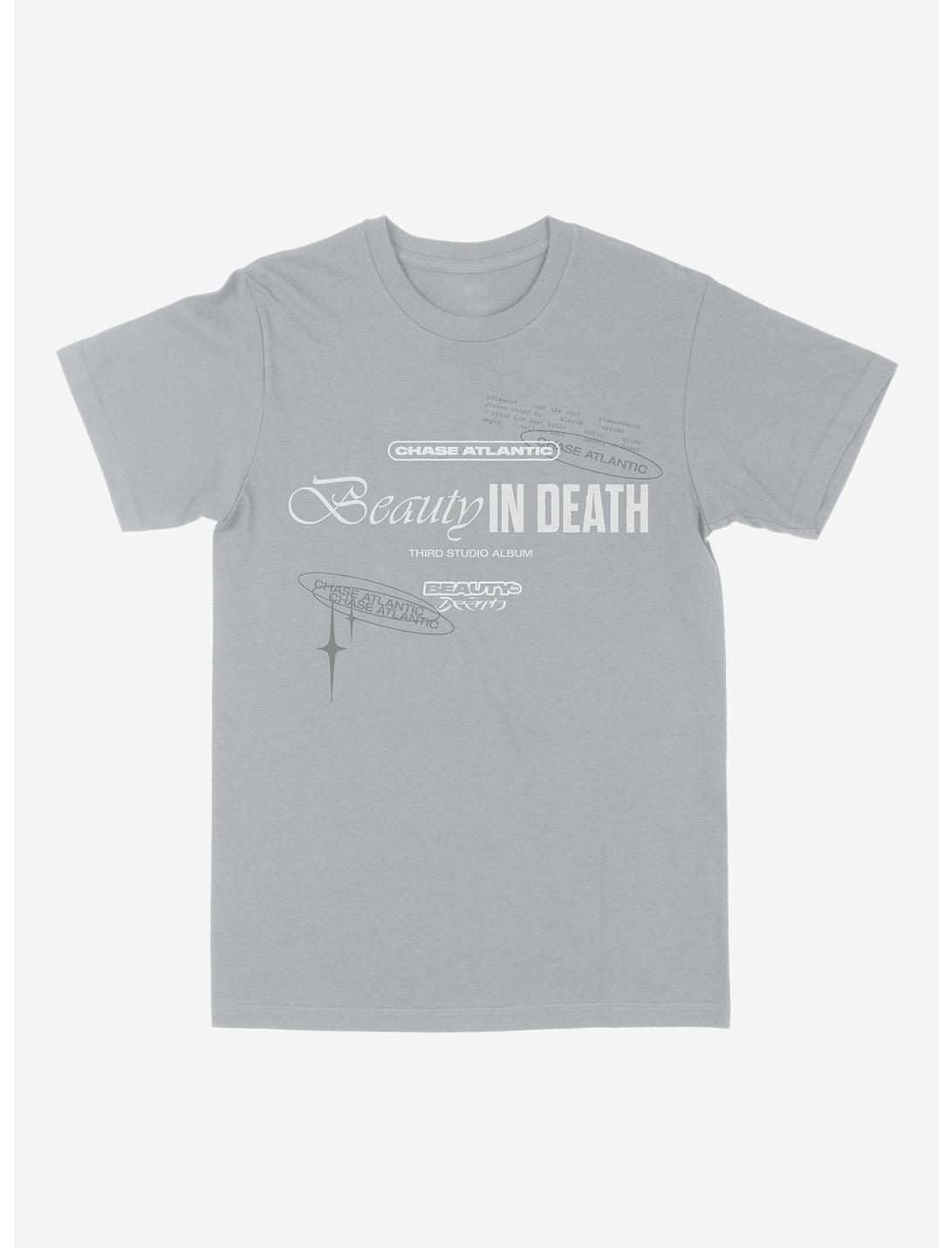 Chase Atlantic Beauty In Death T-Shirt, SILVER, hi-res