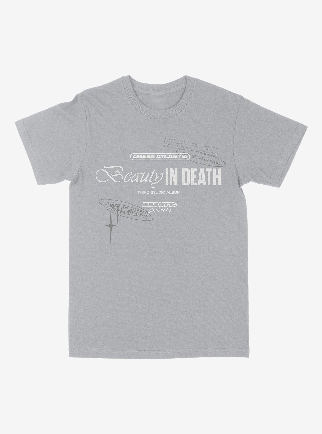 Chase Atlantic Beauty In Death T-Shirt, SILVER, hi-res