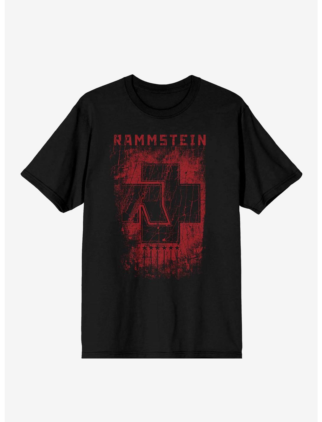 Rammstein Red Logo T-Shirt, BLACK, hi-res