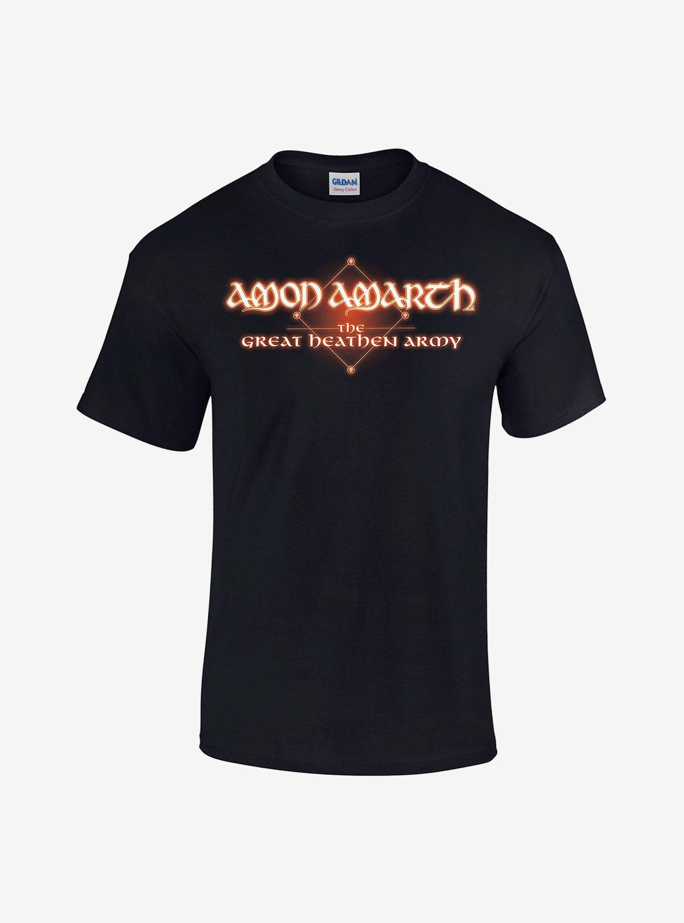 Amon Amarth The Great Heathen Army Logo T-Shirt, BLACK, hi-res