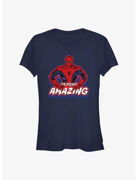 Marvel Spider-Man 60th Anniversary Beyond Amazing Spidey Pose Girls T-Shirt, , hi-res