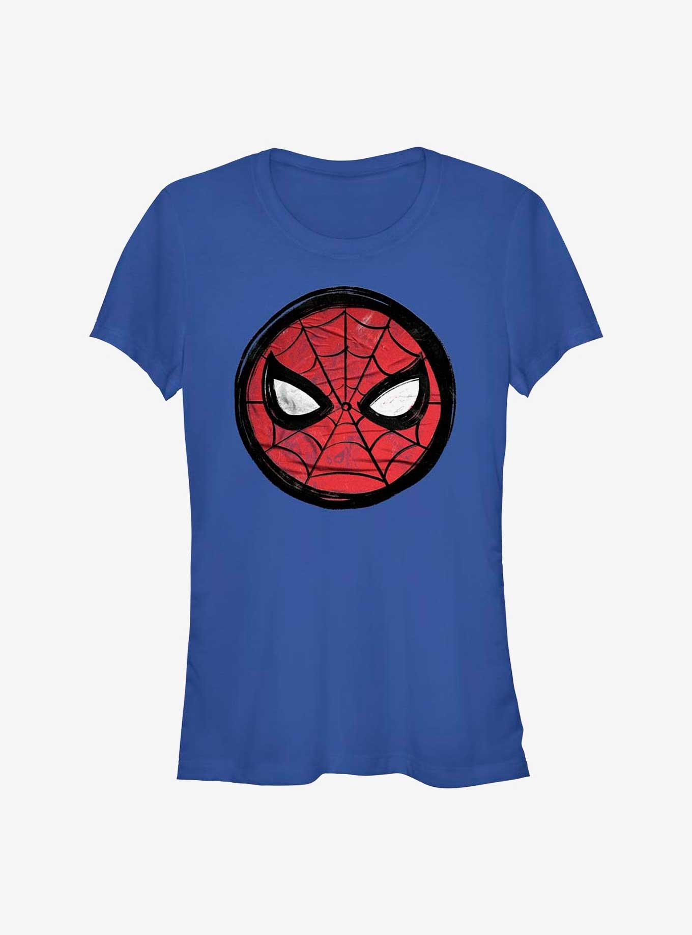 Marvel Spider-Man 60th Anniversary Spidey Eyes Badge Girls T-Shirt, ROYAL, hi-res