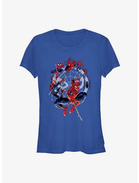 Marvel Spider-Man 60th Anniversary Spidey Web Evolution Girls T-Shirt, , hi-res