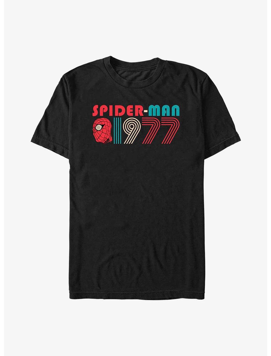 Marvel Spider-Man 60th Anniversary 1977 Retro T-Shirt, BLACK, hi-res
