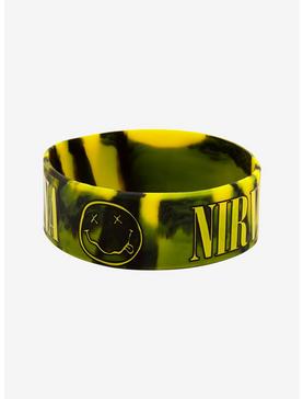 Nirvana Logo Tie-Dye Rubber Bracelet, , hi-res