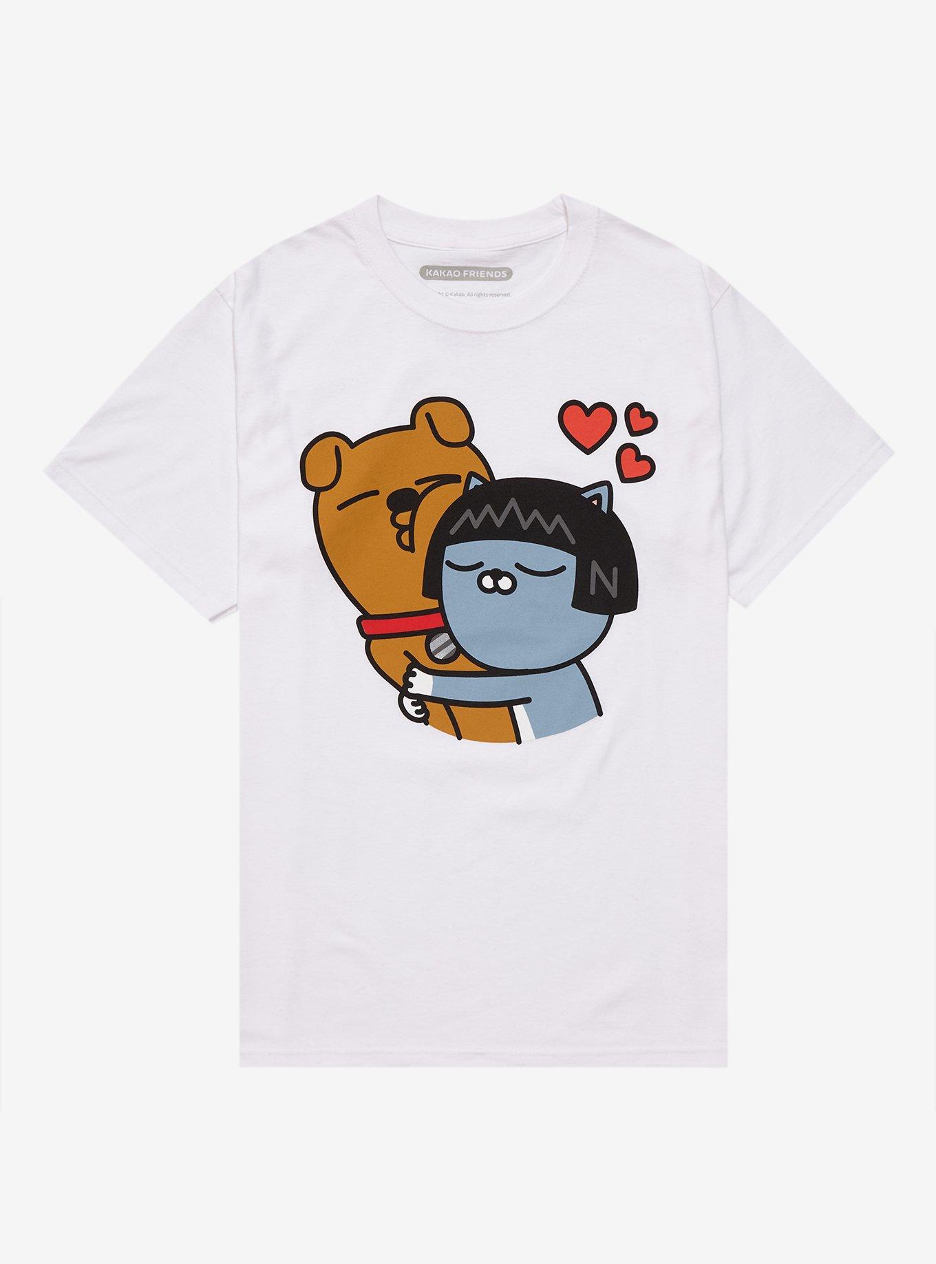 Kakao Friends Frodo & Neo Hug T-Shirt, , hi-res