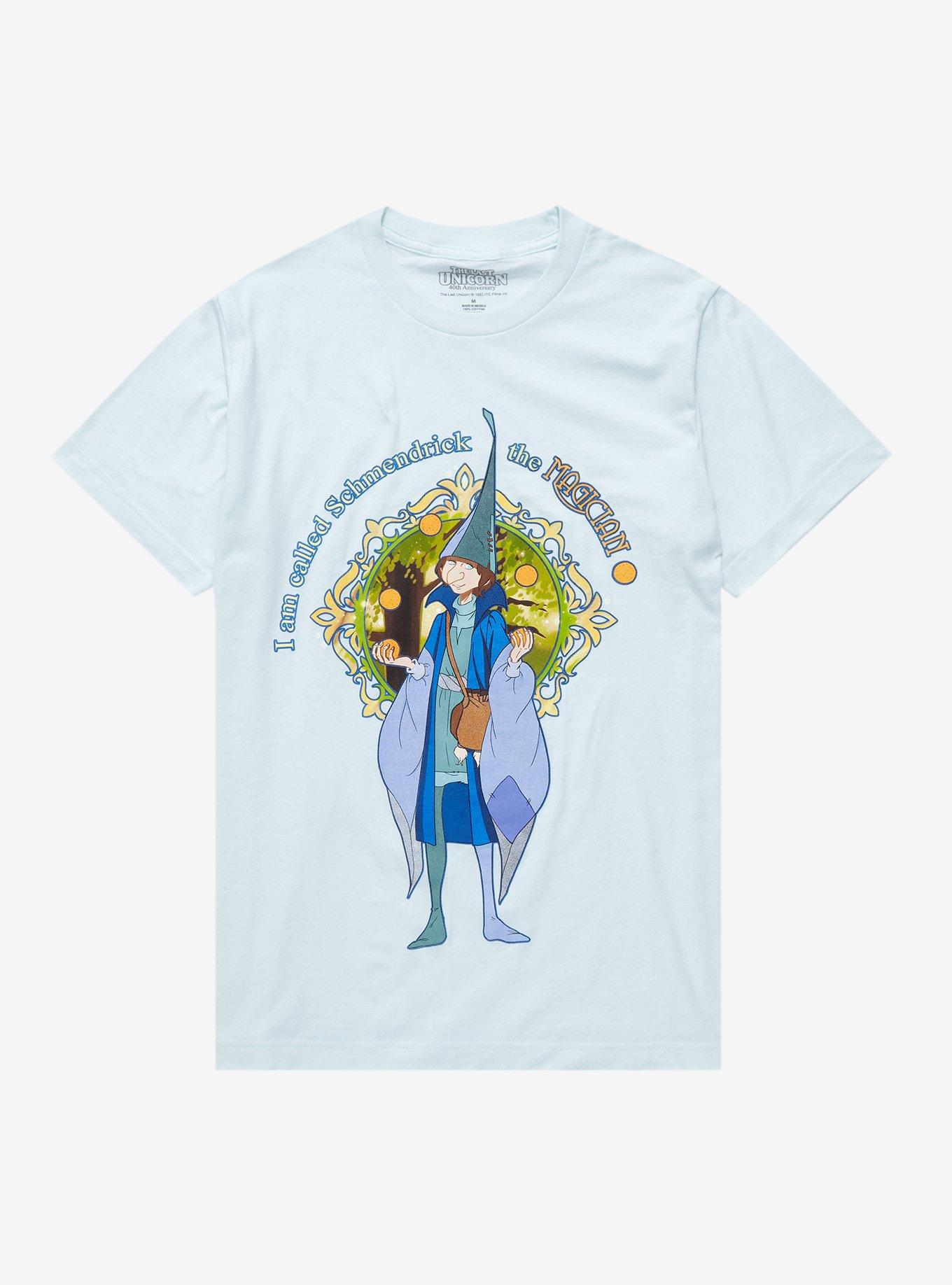 The Last Unicorn Schmendrick The Magician T-Shirt, LT BLUE, hi-res