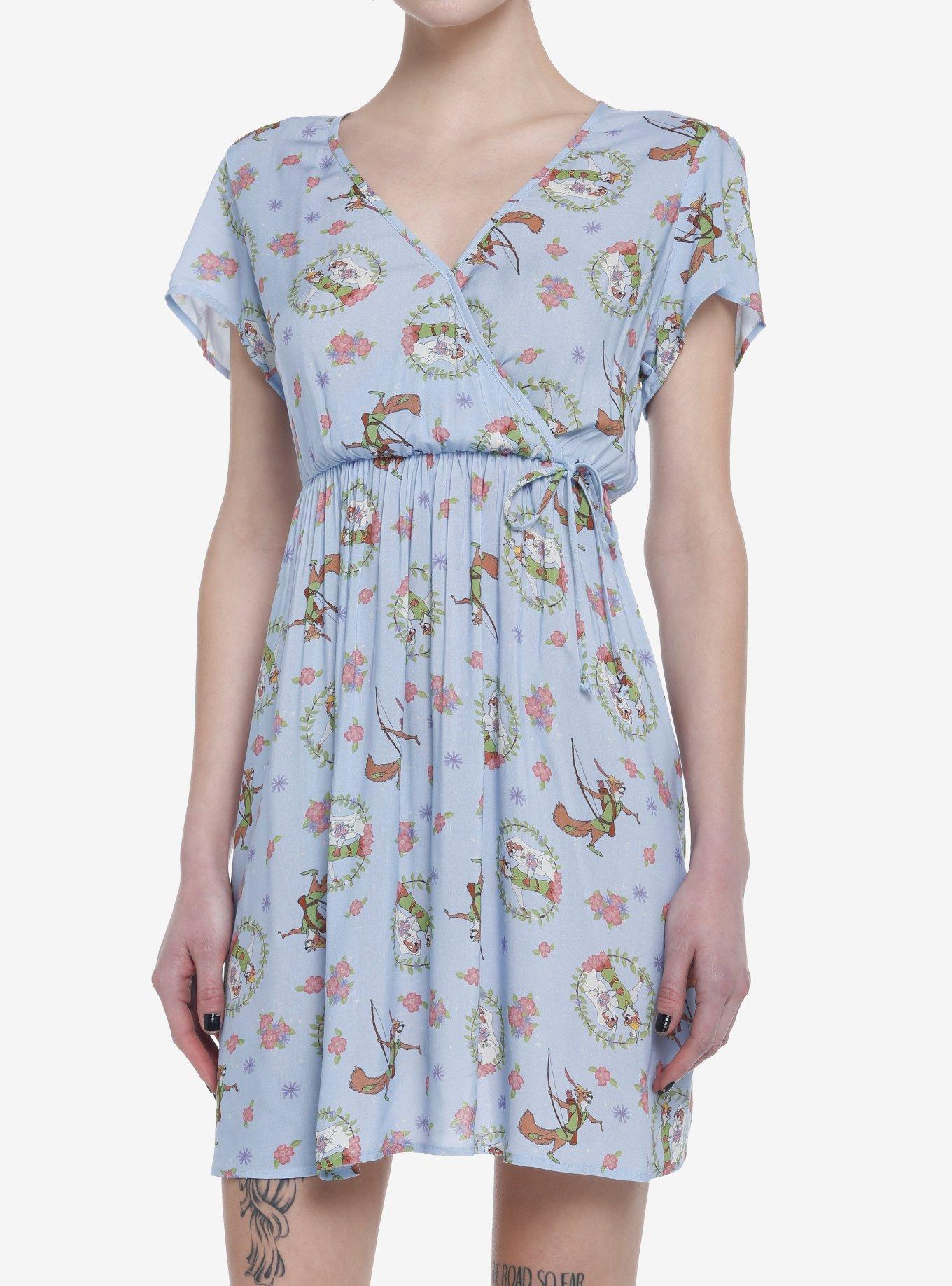 Disney Robin Hood Faux Wrap Dress, MULTI, hi-res