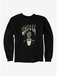 The Addams Family Caricature Lurch Unghhh Sweatshirt, BLACK, hi-res