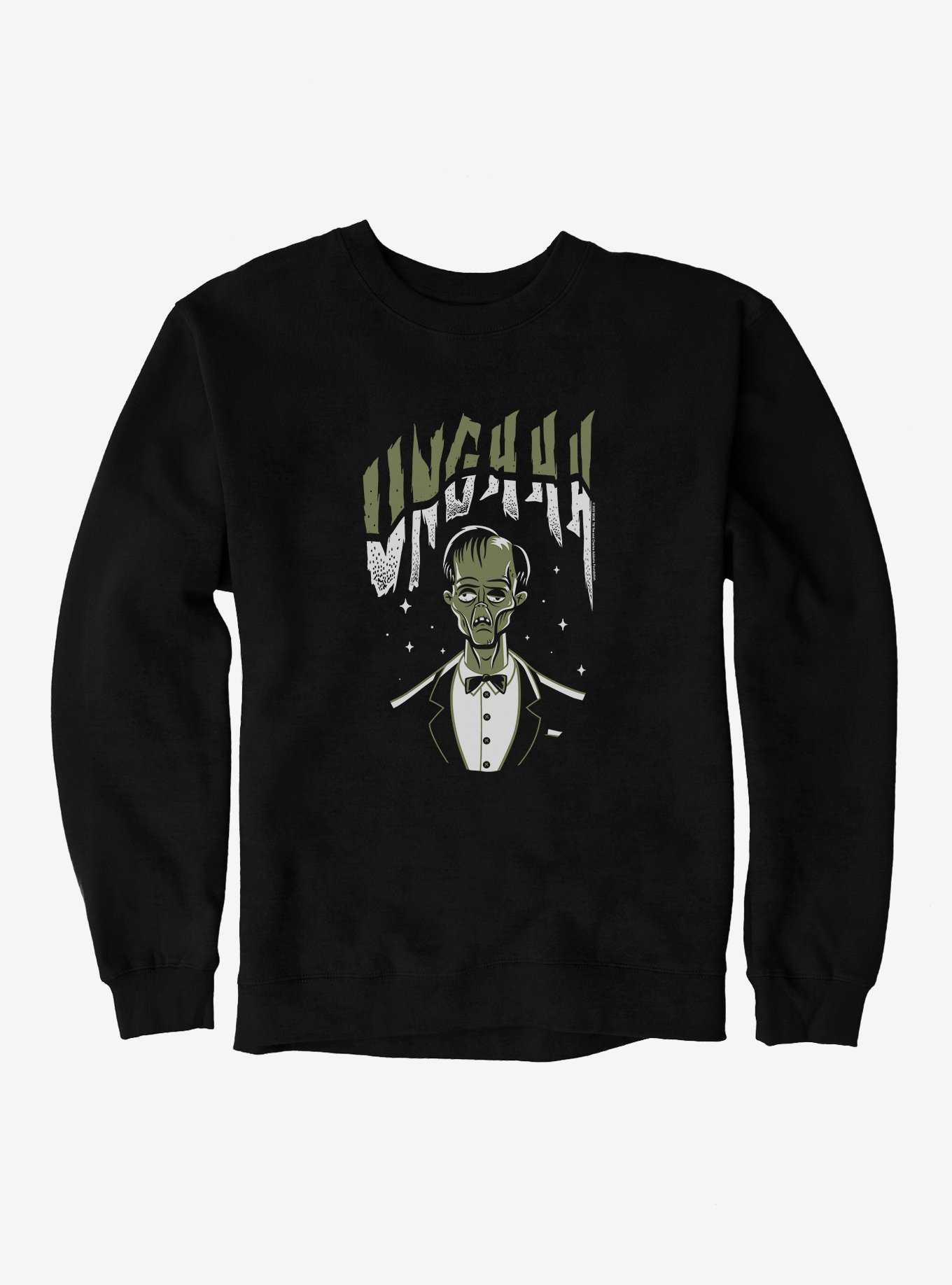 The Addams Family Caricature Lurch Unghhh Sweatshirt, , hi-res