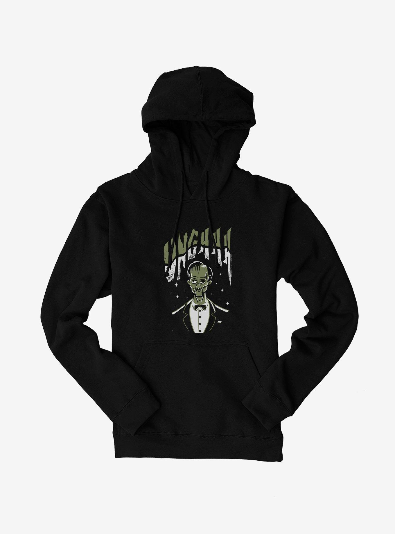 The Addams Family Caricature Lurch Unghhh Hoodie, BLACK, hi-res