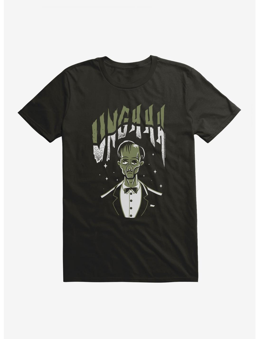 Addams Family Movie Caricature Lurch Unghhh T-Shirt, BLACK, hi-res