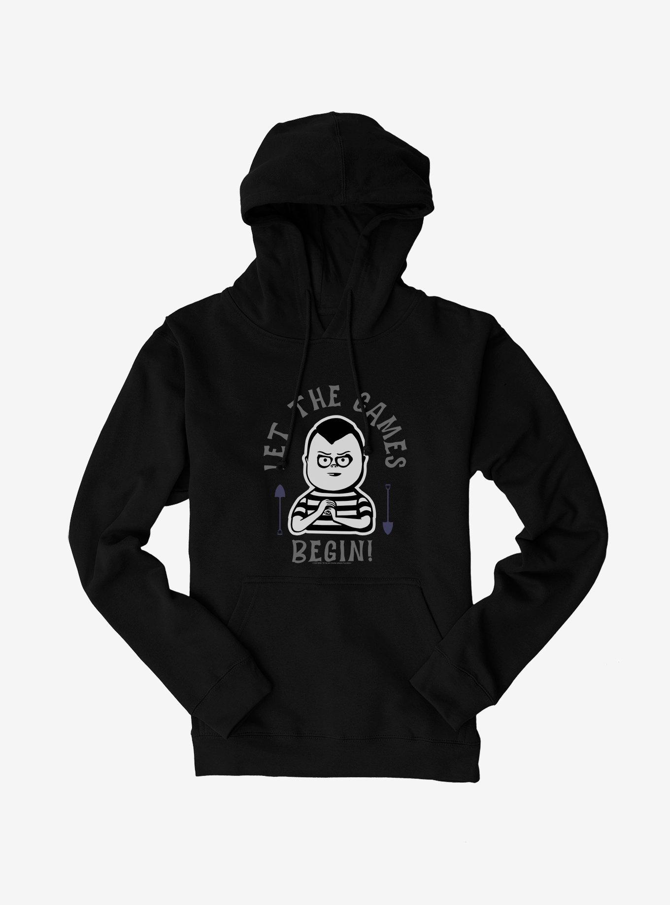 The Addams Family Games Begin Hoodie, BLACK, hi-res