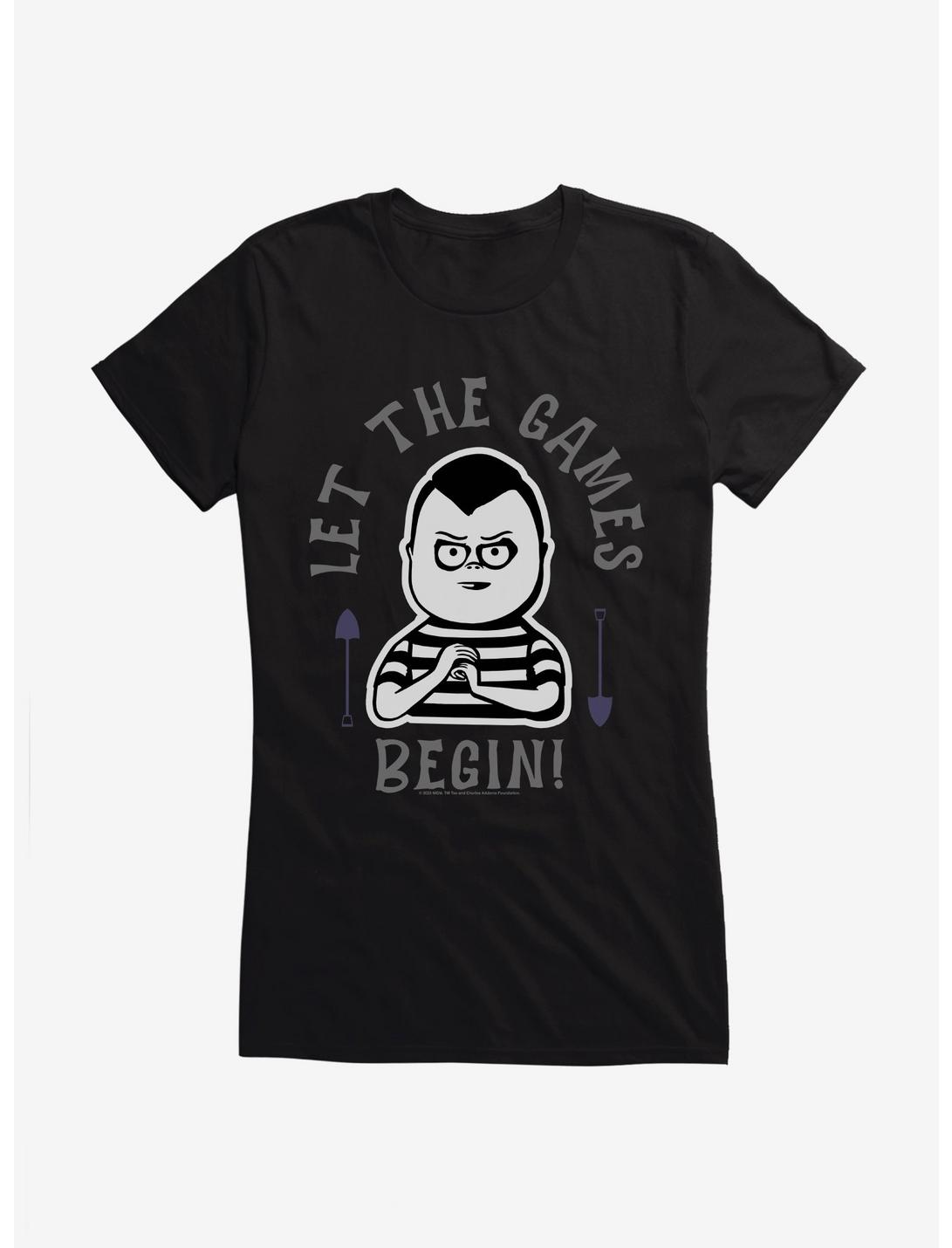 Addams Family Movie Games Begin Girls T-Shirt, BLACK, hi-res