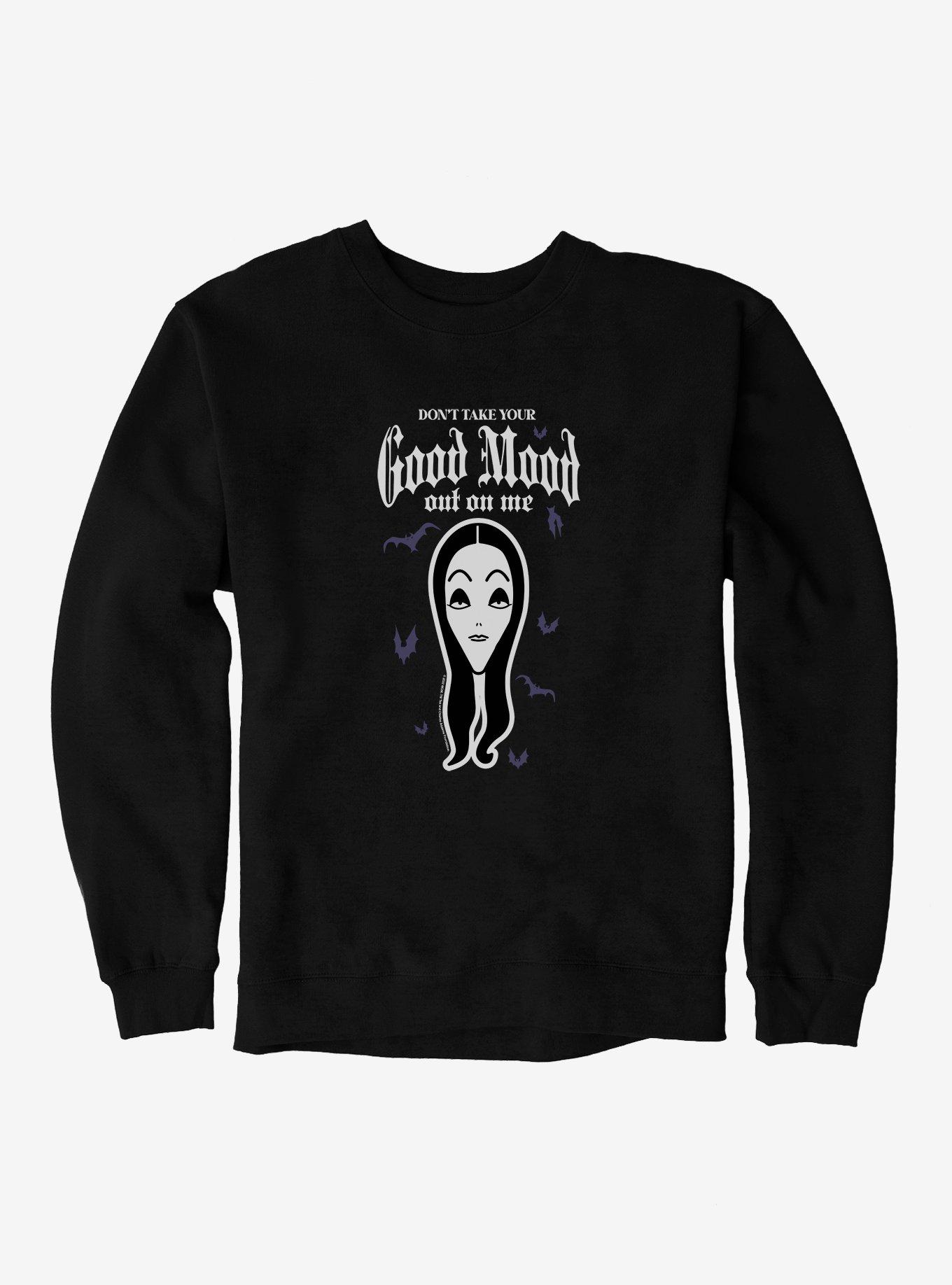 The Addams Family Good Mood Sweatshirt, BLACK, hi-res