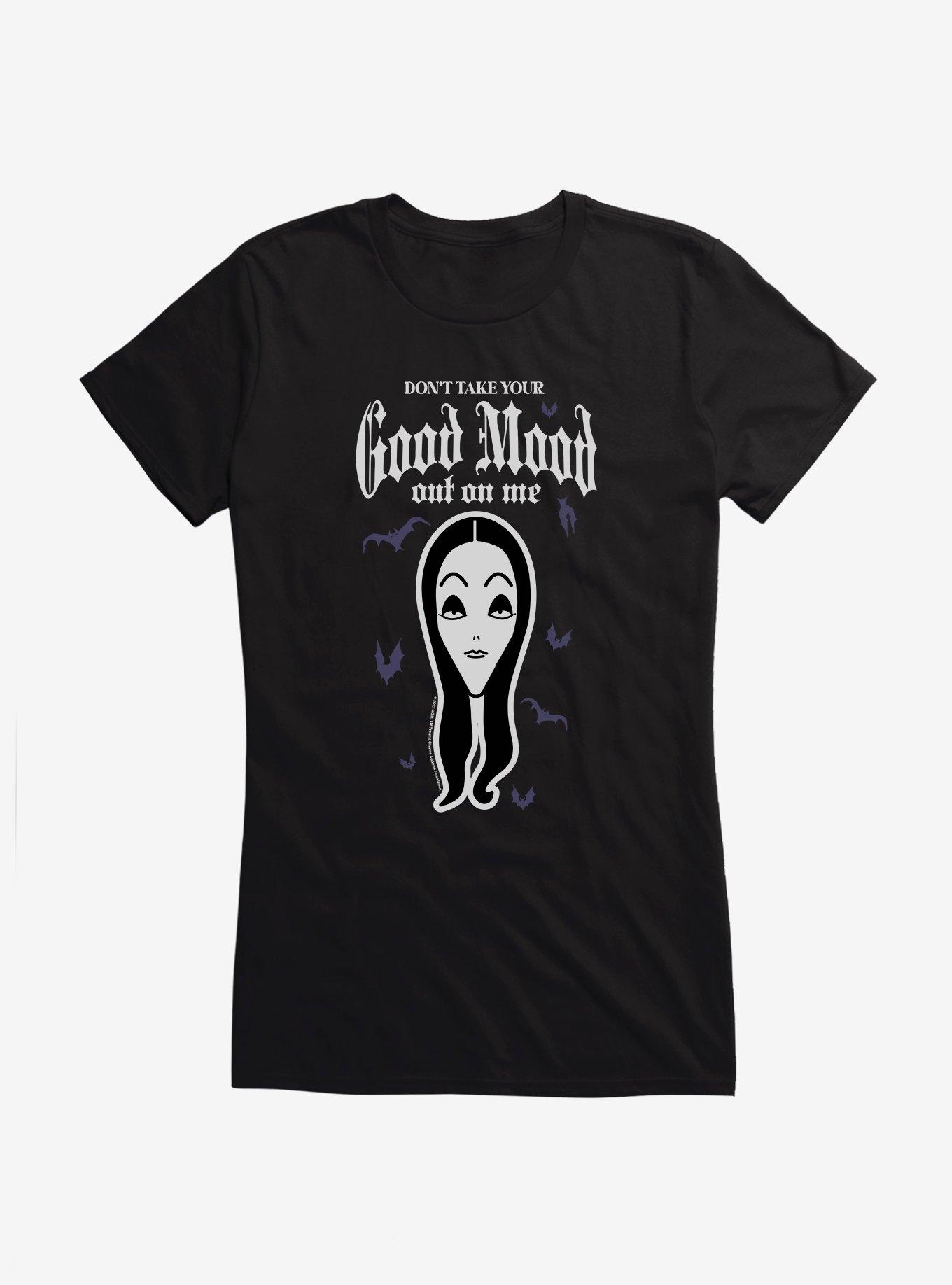 Addams Family Movie Good Mood Girls T-Shirt, BLACK, hi-res