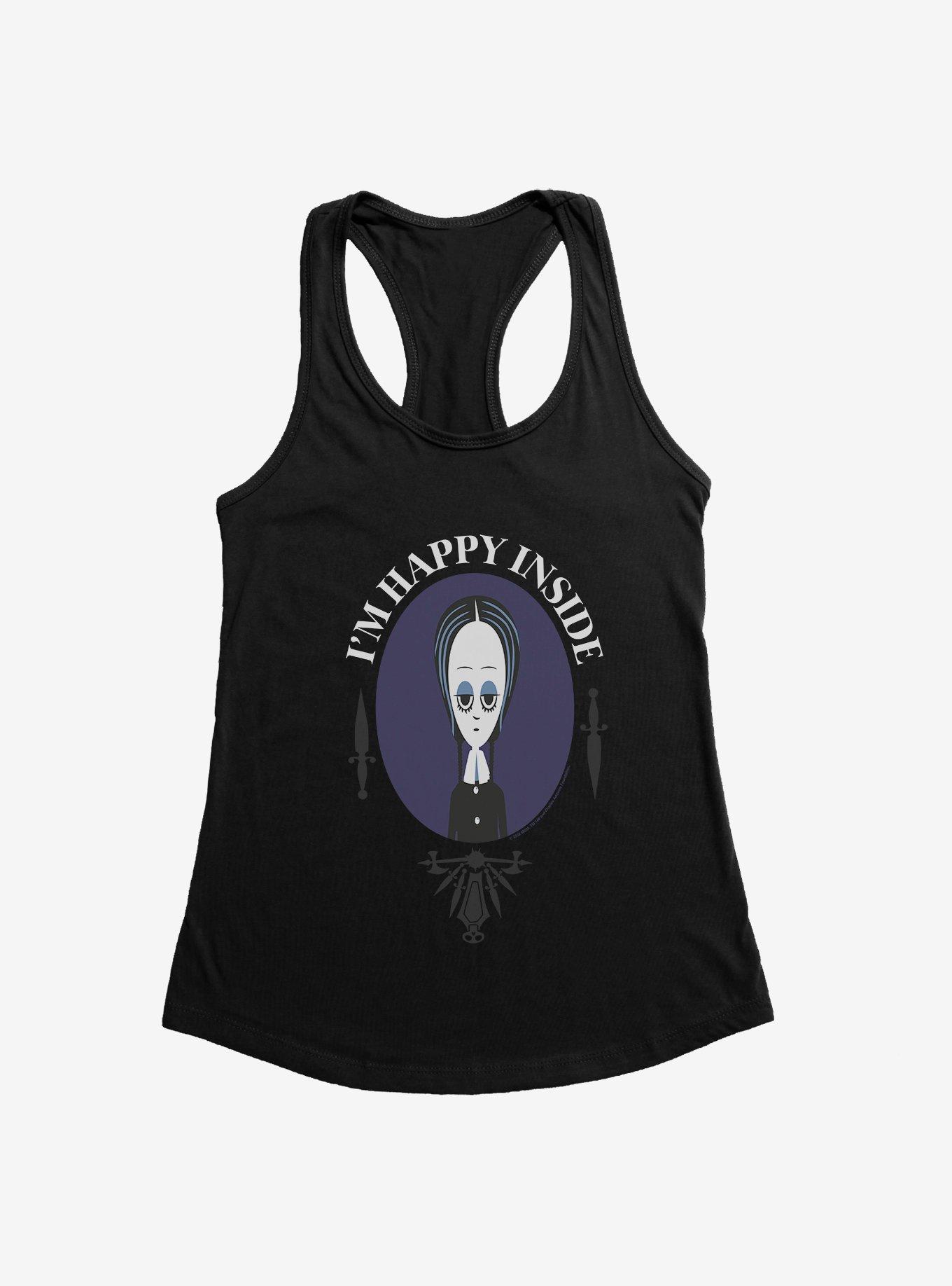 Addams Family Movie I'm Happy Inside Girls Tank, , hi-res