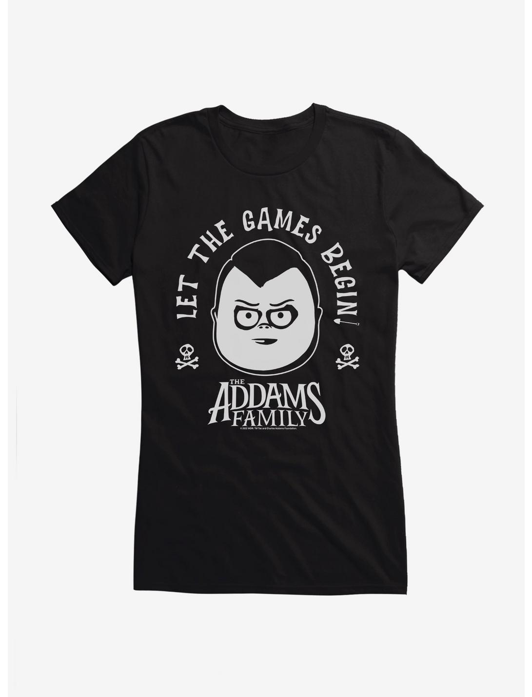 Addams Family Movie Let The Games Begin Girls T-Shirt, BLACK, hi-res