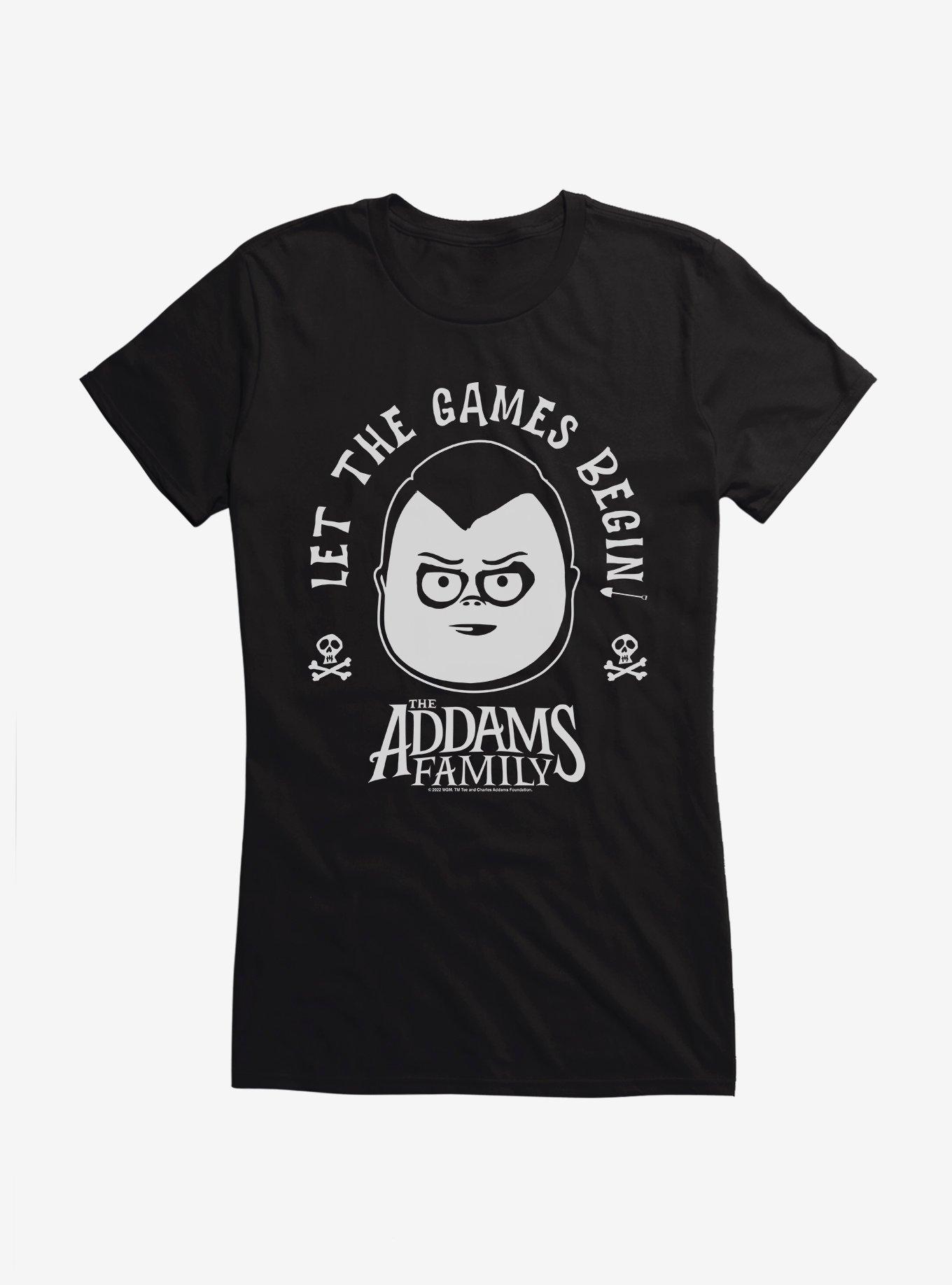 Addams Family Movie Let The Games Begin Girls T-Shirt, BLACK, hi-res