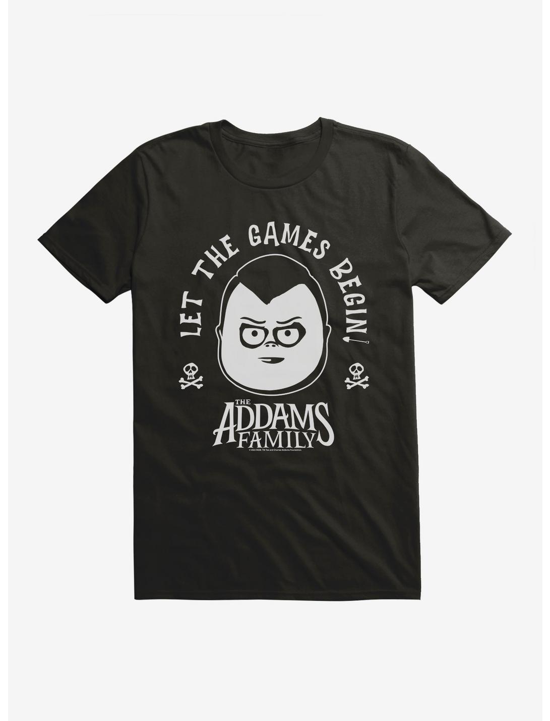 Addams Family Movie Let The Games Begin T-Shirt, BLACK, hi-res