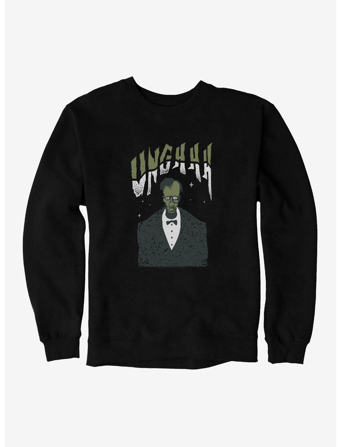 The Addams Family Lurch Unghhh Sweatshirt, BLACK, hi-res