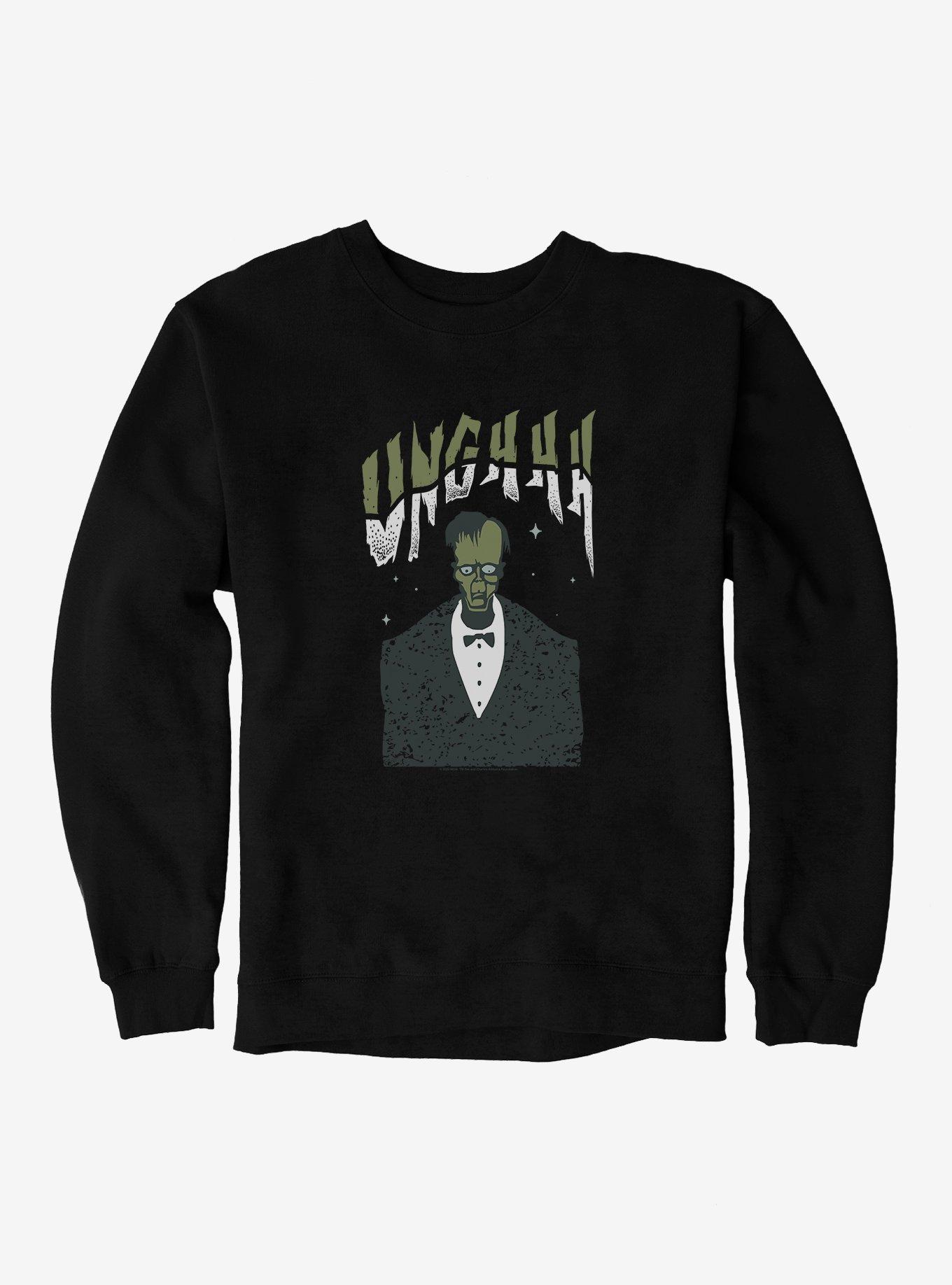 The Addams Family Lurch Unghhh Sweatshirt, BLACK, hi-res