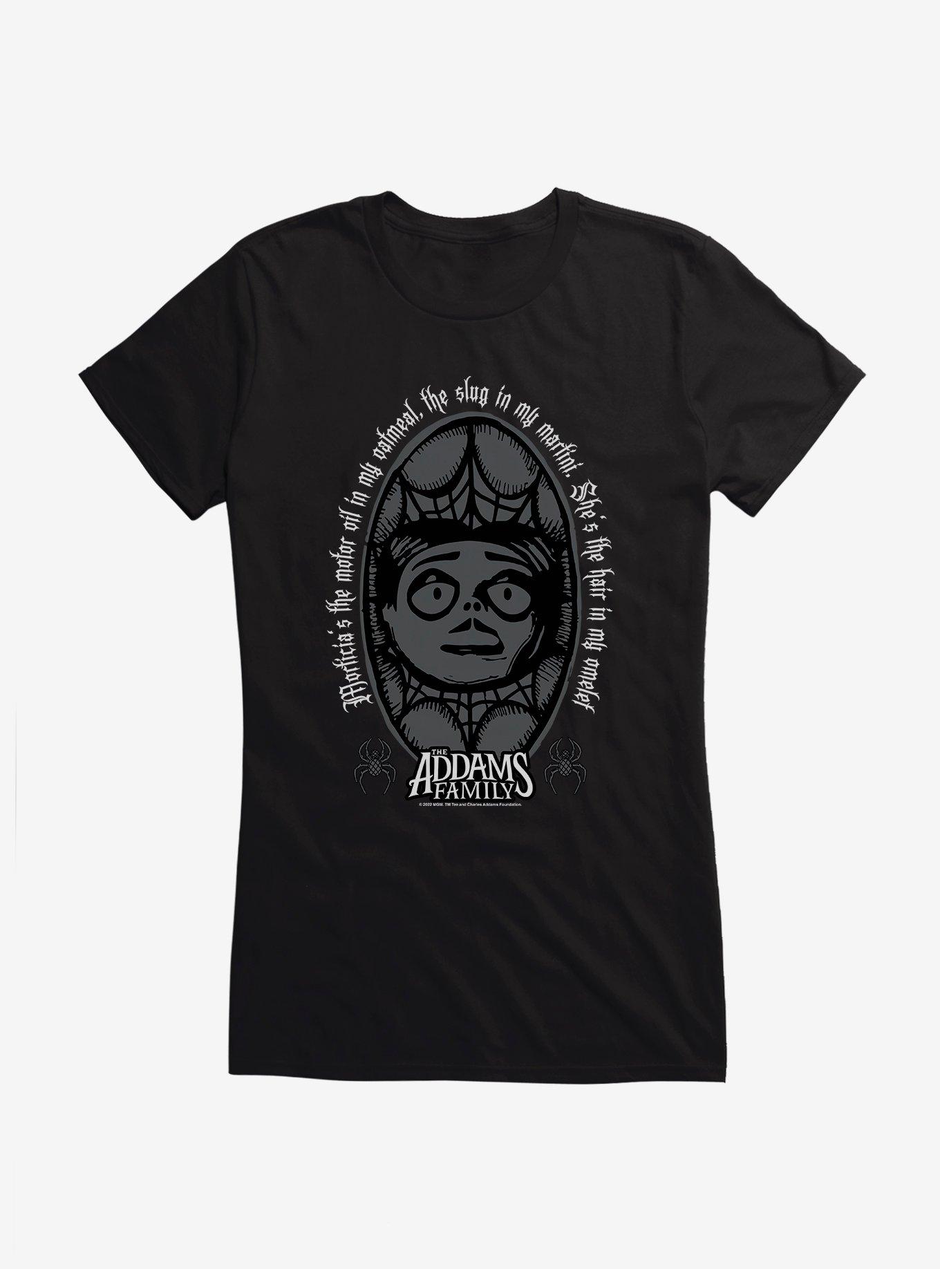 Addams Family Movie Slug In My Martini Girls T-Shirt, BLACK, hi-res