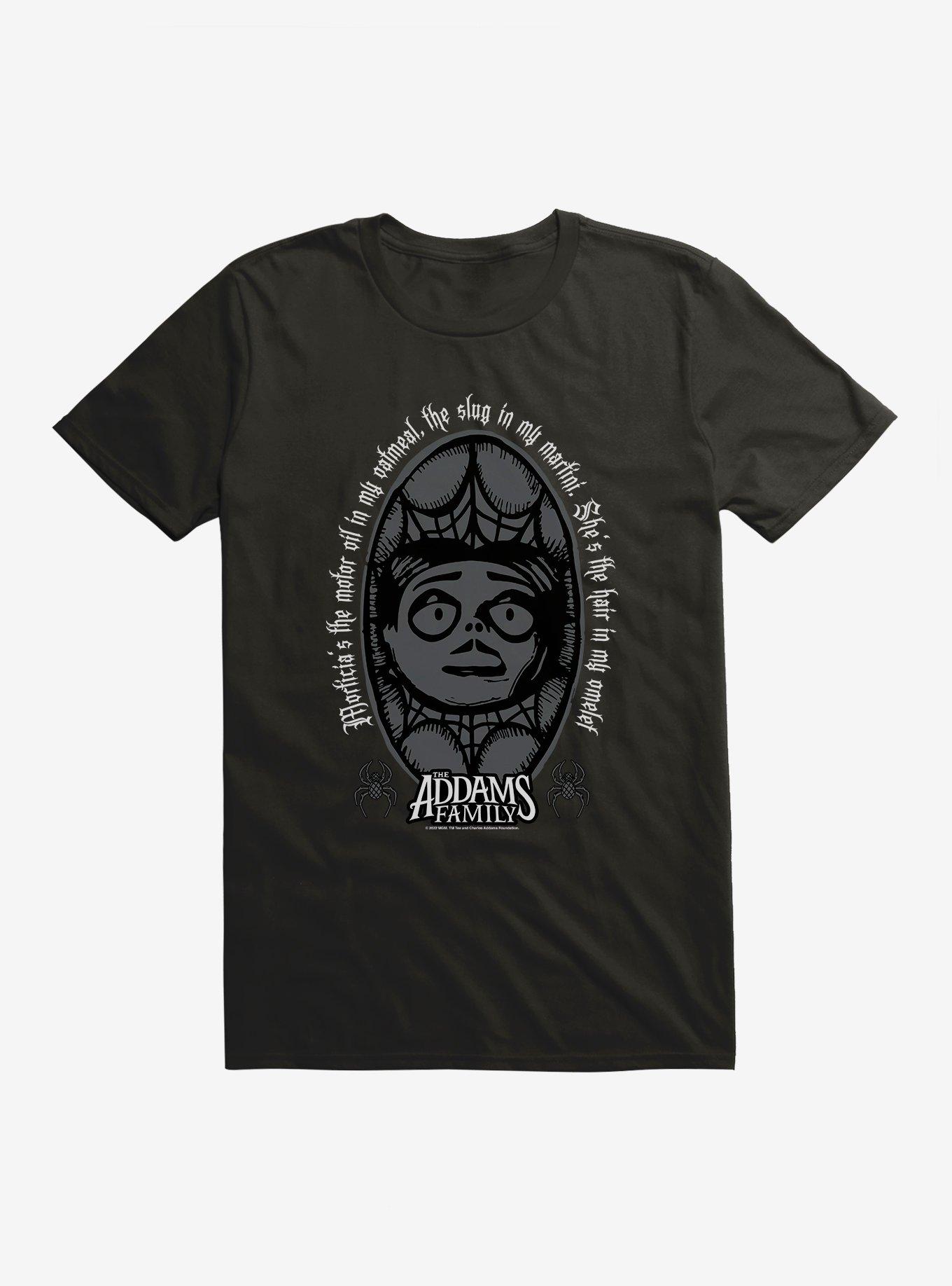 Addams Family Movie Slug In My Martini T-Shirt, BLACK, hi-res