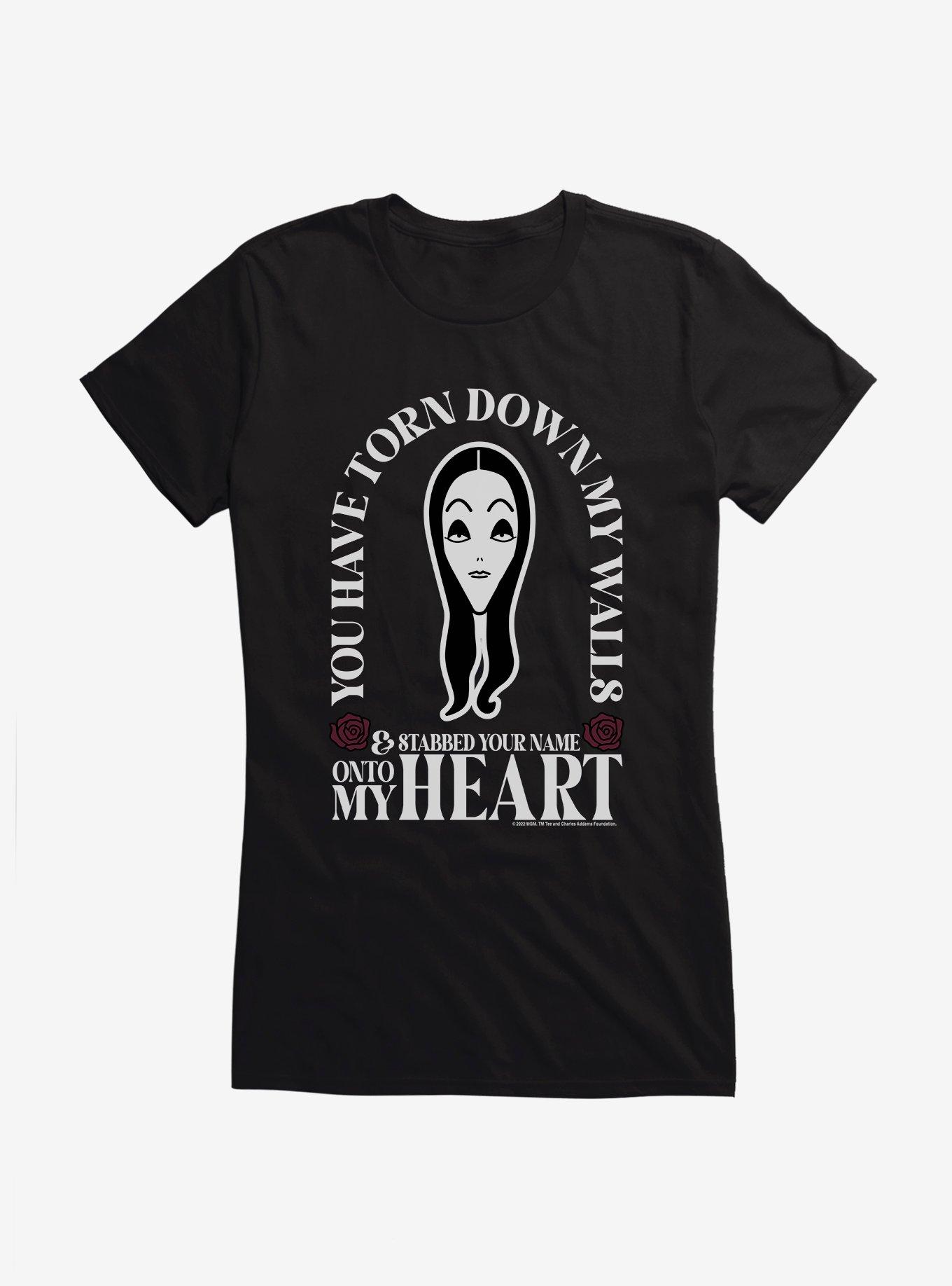 Addams Family Movie Torn Down My Walls Girls T-Shirt, BLACK, hi-res