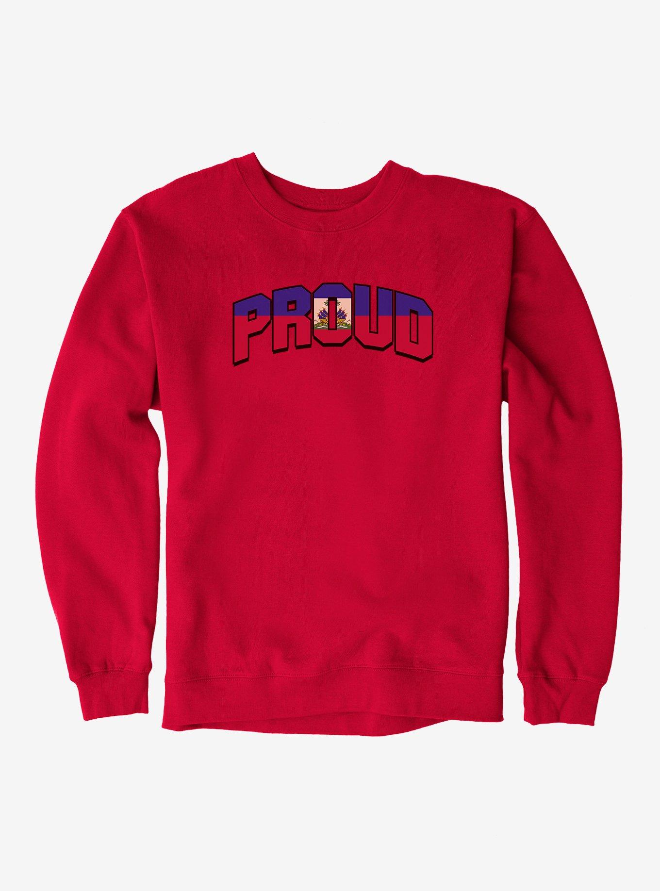 Haiti Flag Sweatshirt, , hi-res