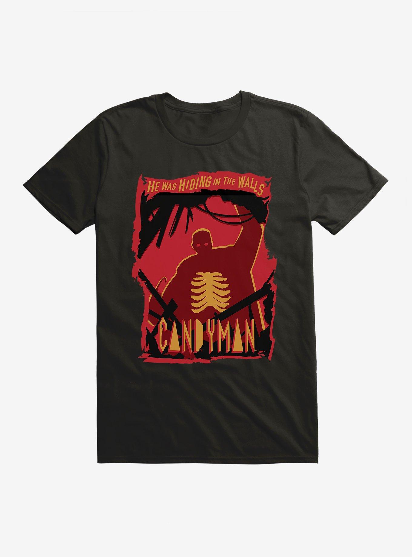Candyman Hiding In The Walls T-Shirt, BLACK, hi-res