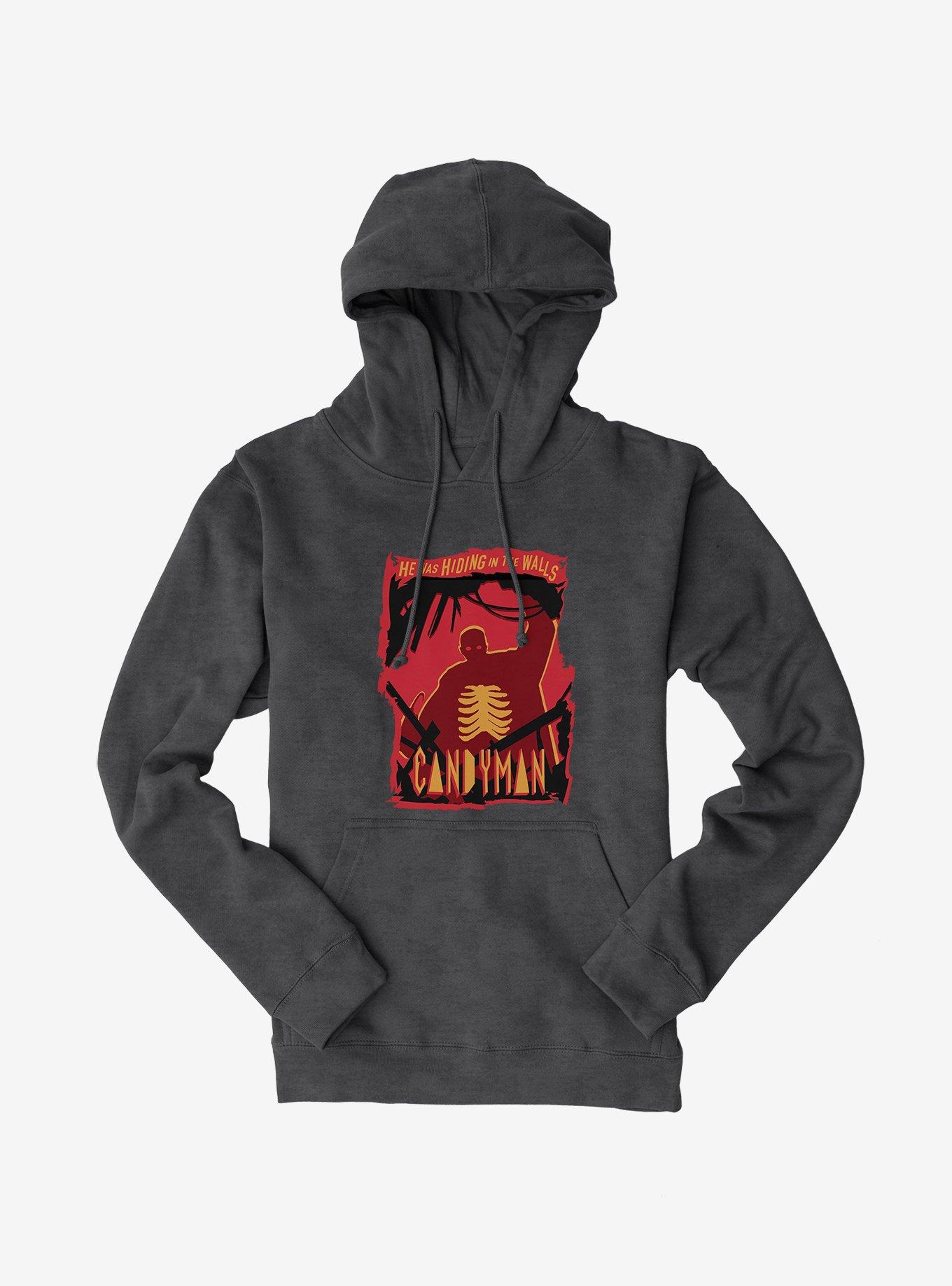 Candyman Hiding In The Walls Hoodie, CHARCOAL HEATHER, hi-res