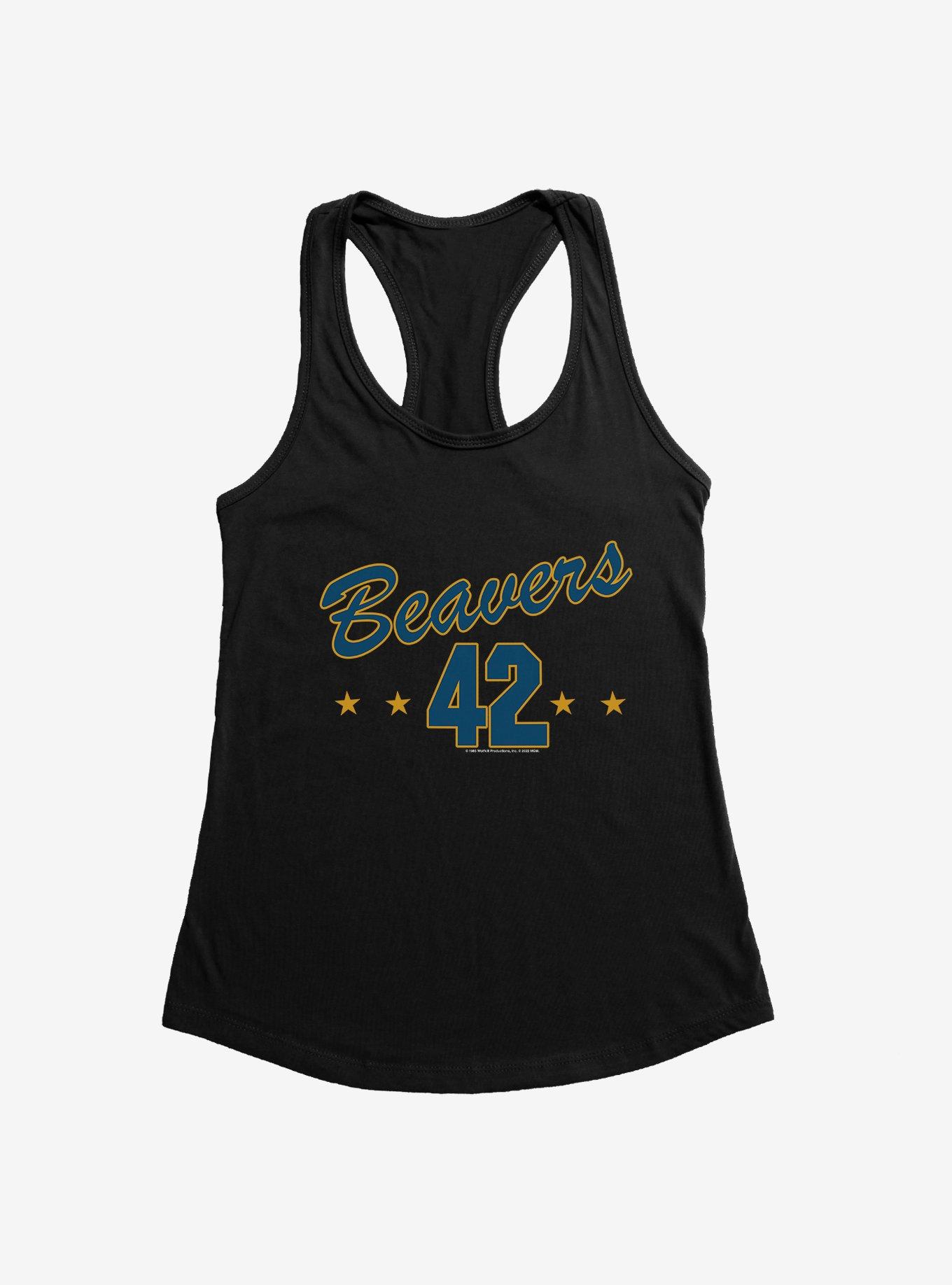 Teen Wolf Beavers 42 Womens Tank Top, BLACK, hi-res