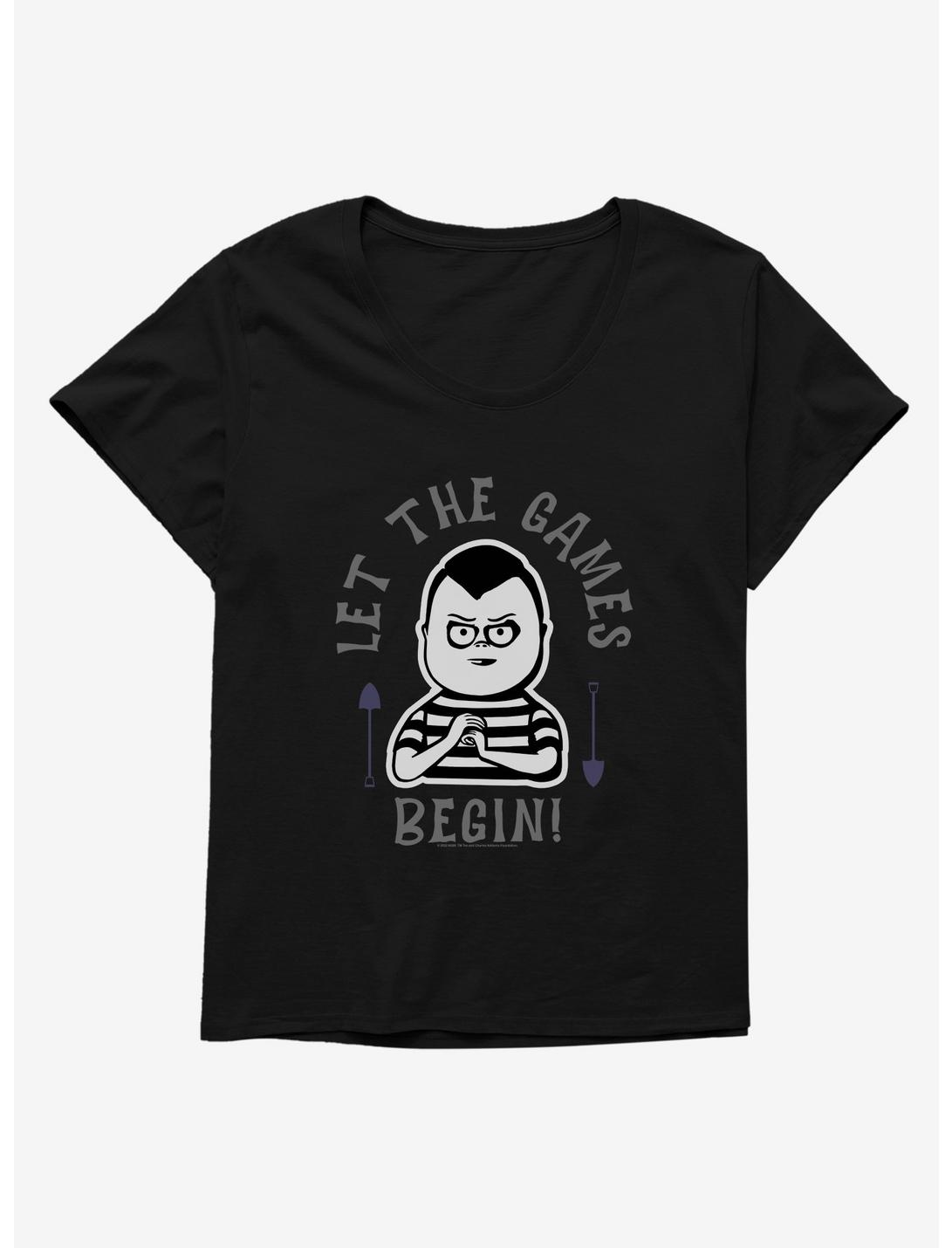 Addams Family Movie Games Begin Girls T-Shirt Plus Size, BLACK, hi-res