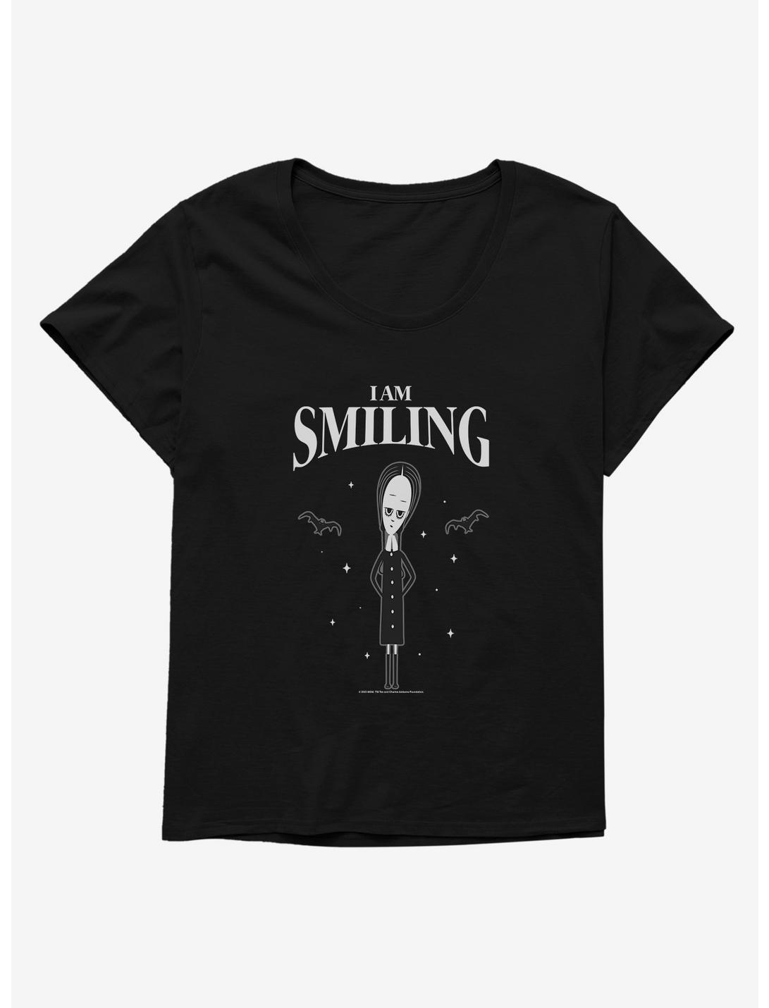 Addams Family Movie I Am Smiling Girls T-Shirt Plus Size, BLACK, hi-res