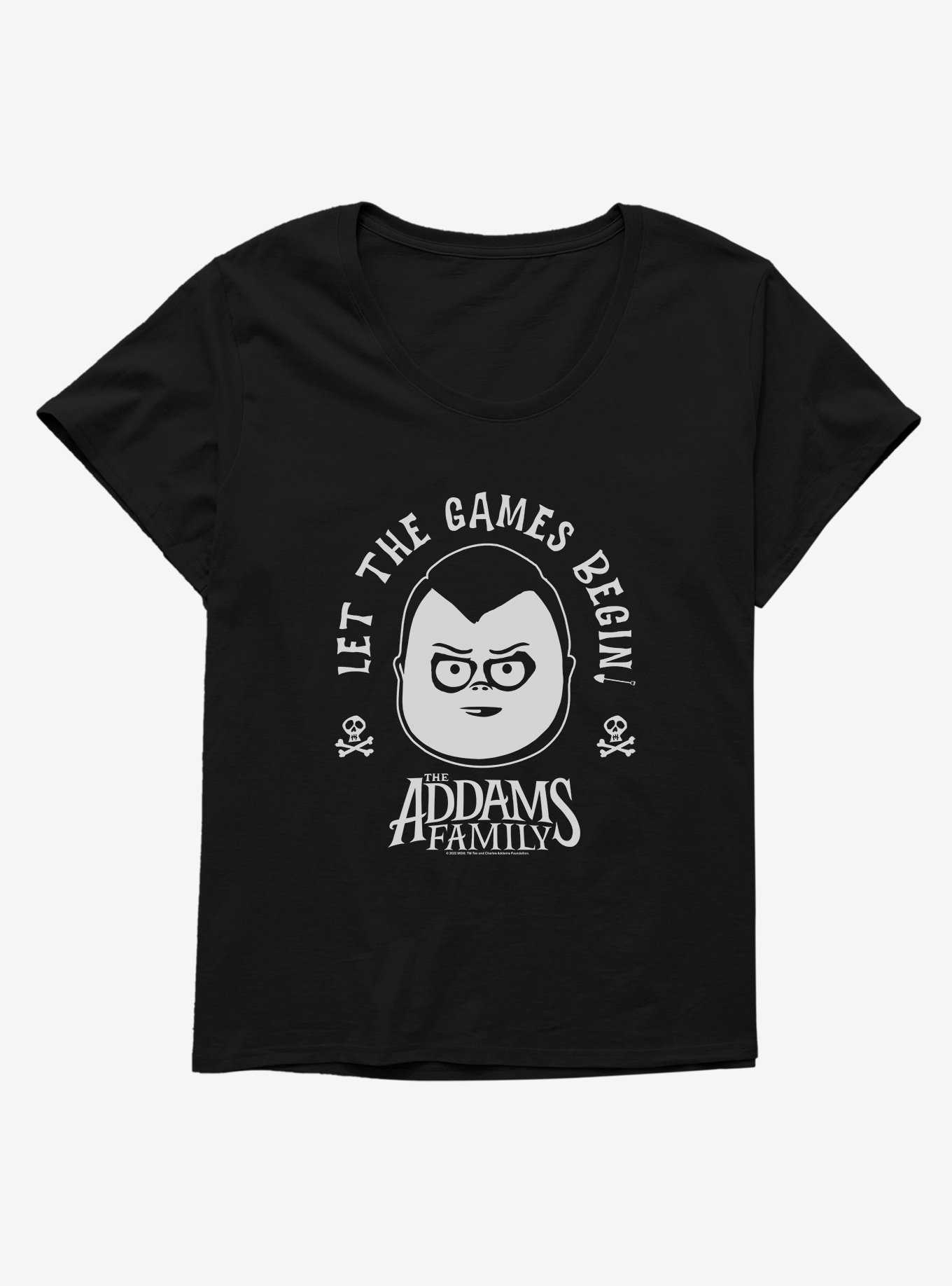 Addams Family Movie Let The Games Begin Girls T-Shirt Plus Size, , hi-res