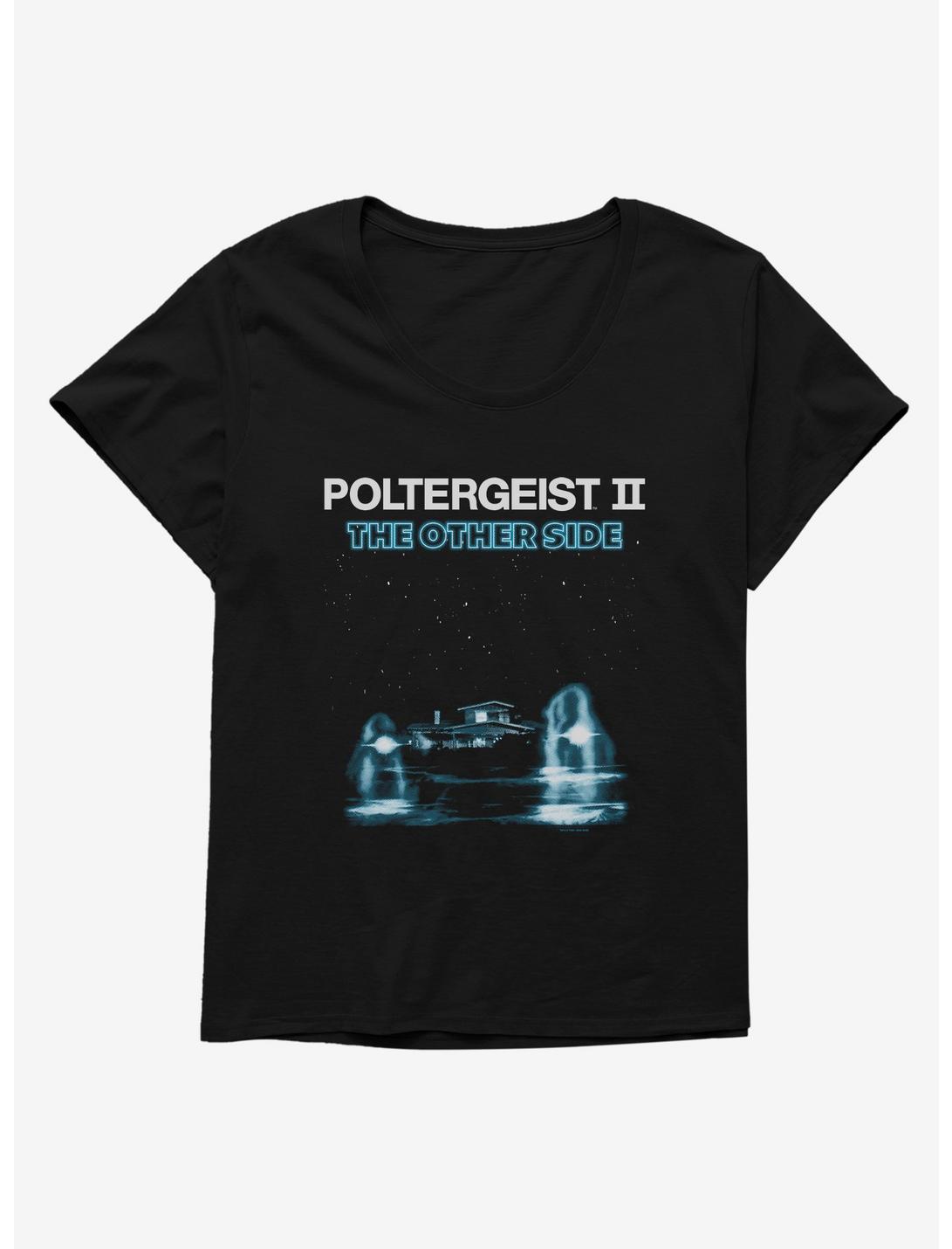 Poltergeist II Movie Poster Womens T-Shirt Plus Size, BLACK, hi-res