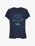 Marvel Guardians of the Galaxy Holiday Special Alien Text Girls T-Shirt, NAVY, hi-res