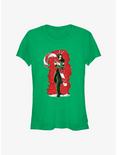 Marvel Guardians of the Galaxy Holiday Special Mantis Candy Cane Hug Girls T-Shirt, KELLY, hi-res