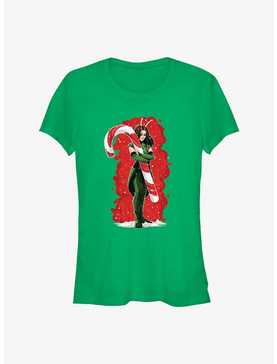 Marvel Guardians of the Galaxy Holiday Special Mantis Candy Cane Hug Girls T-Shirt, , hi-res
