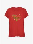 Marvel Guardians of the Galaxy Holiday Special A Very Guardians Christmas Girls T-Shirt, RED, hi-res