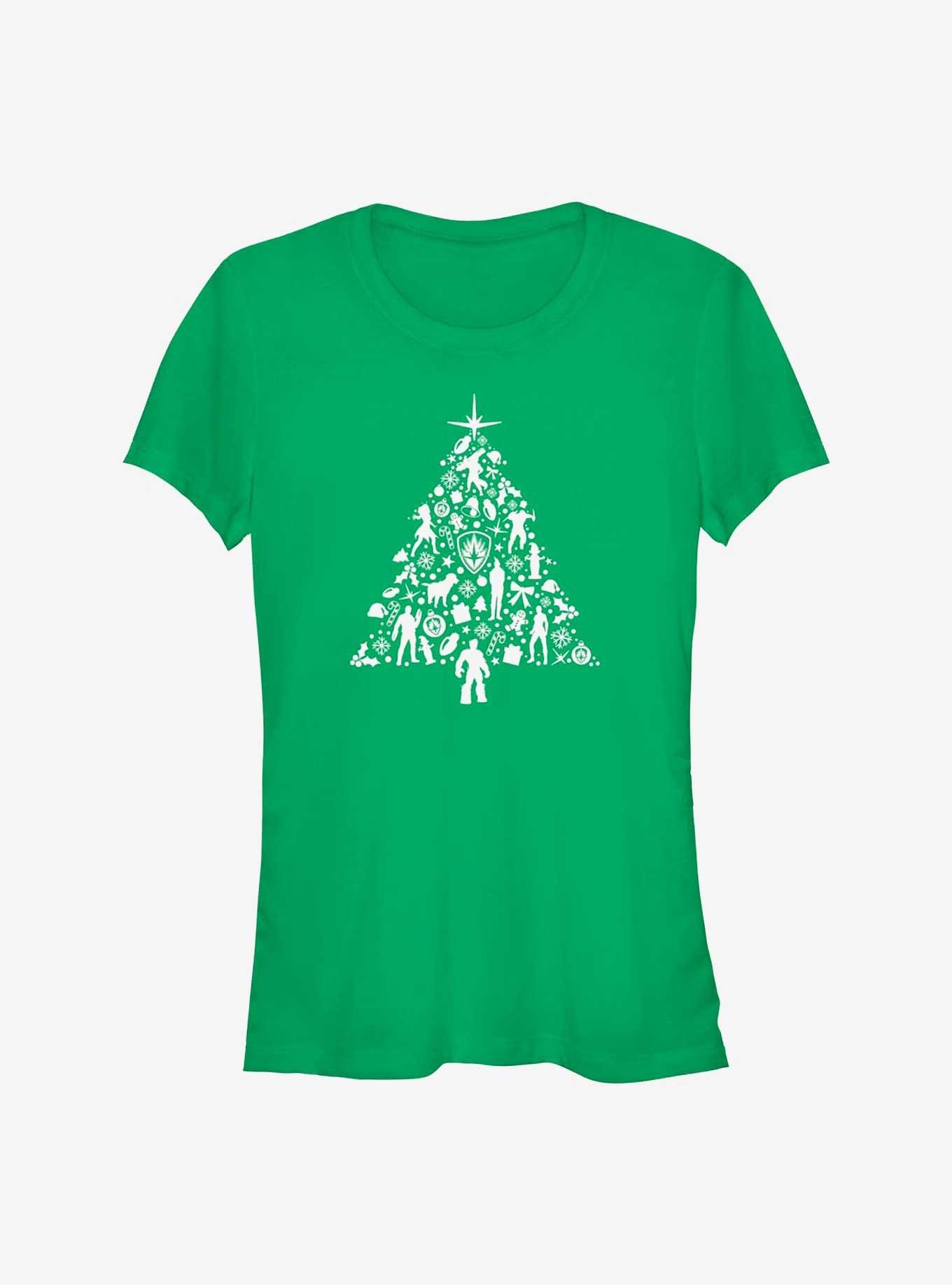 Marvel Guardians of the Galaxy Holiday Special Holiday Tree Girls T-Shirt