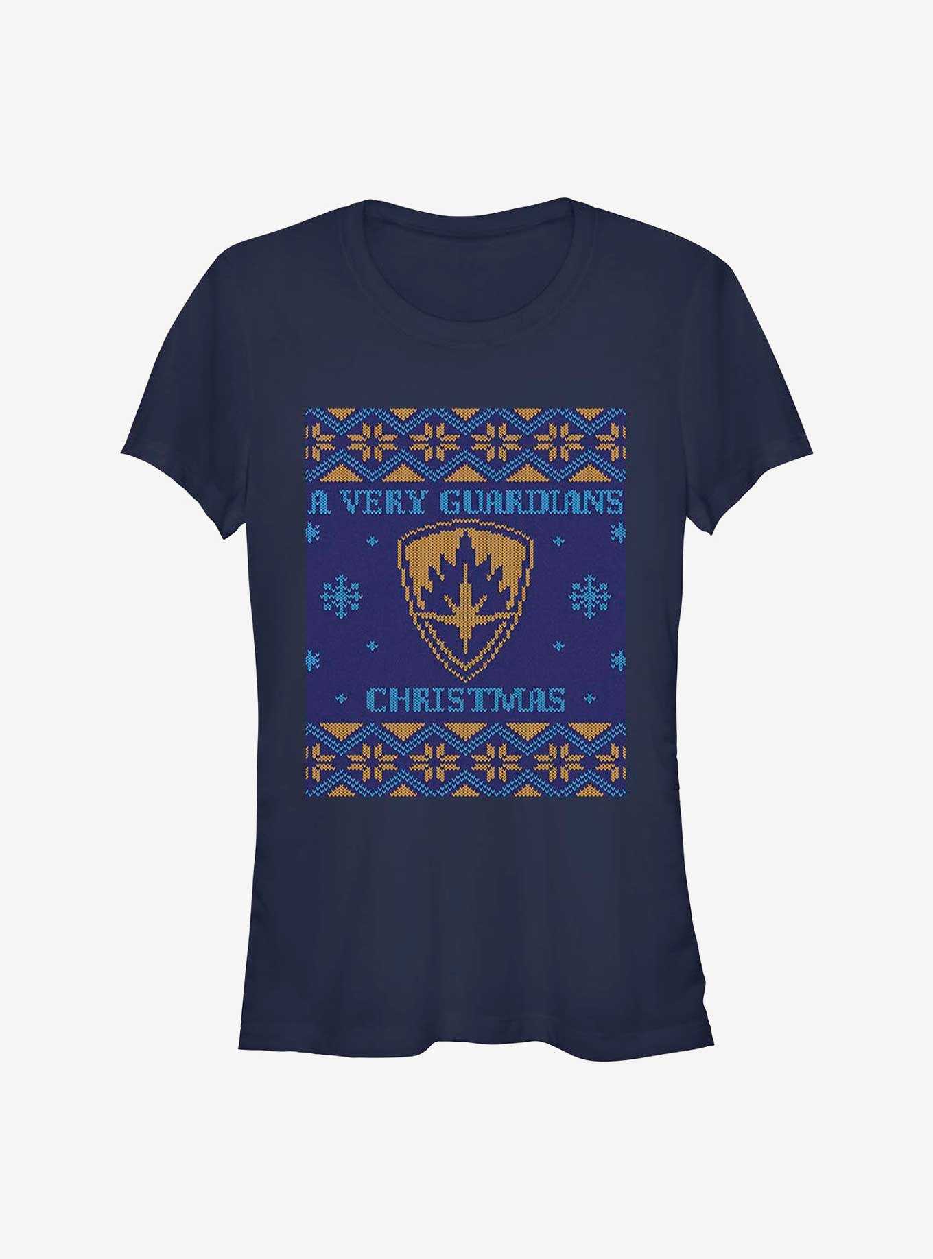 Marvel Guardians of the Galaxy Holiday Special Ugly Christmas Sweater Girls T-Shirt, , hi-res