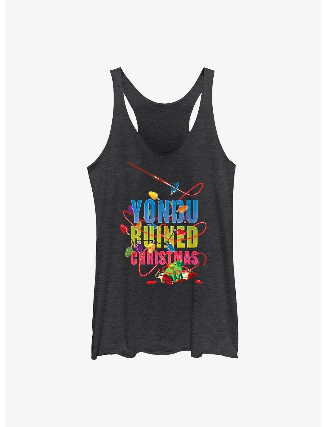 Marvel Guardians of the Galaxy Holiday Special Yondu Ruined Christmas Girls Tank, BLK HTR, hi-res