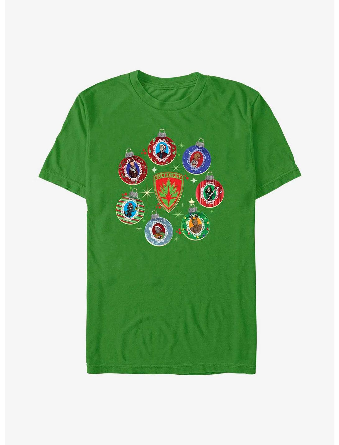 Marvel Guardians of the Galaxy Holiday Special Holiday Ornaments T-Shirt, KELLY, hi-res