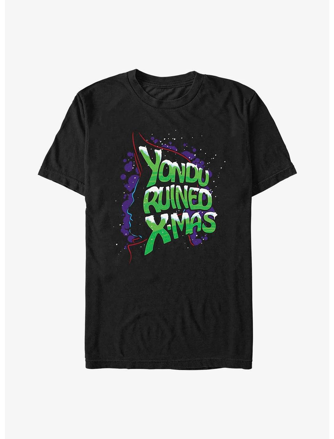 Marvel Guardians of the Galaxy Holiday Special Yondu Ruined Christmas T-Shirt, BLACK, hi-res
