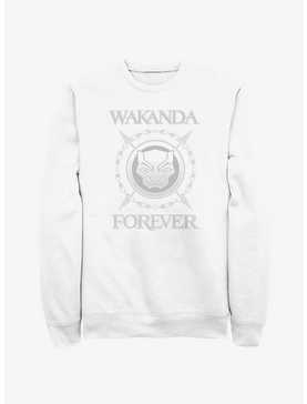 Marvel Black Panther: Wakanda Forever Crossed Spears Logo Sweatshirt, , hi-res