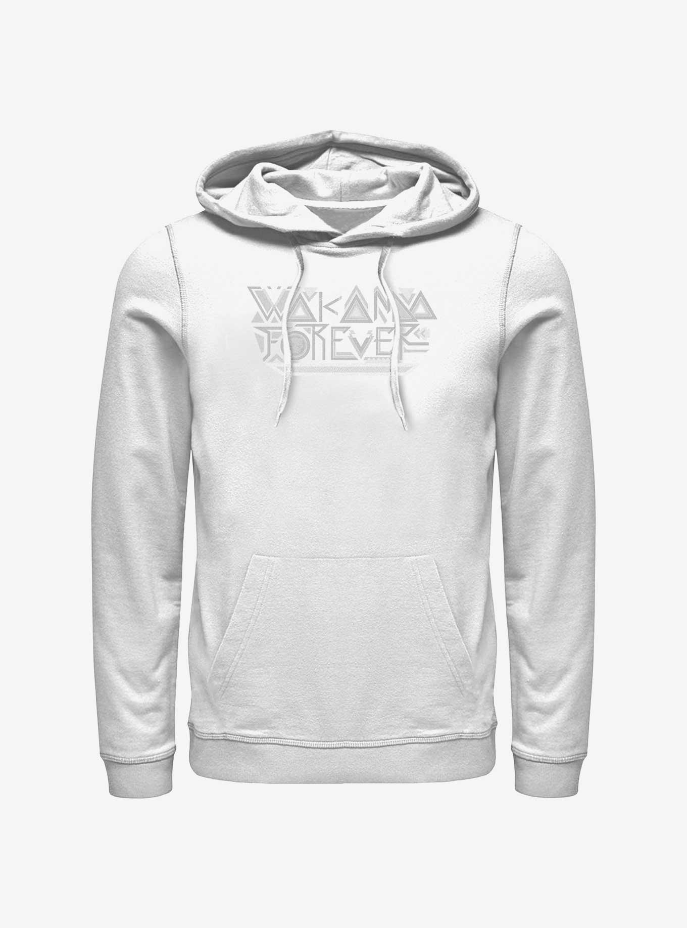 Marvel Black Panther: Wakanda Forever Logo Hoodie, WHITE, hi-res