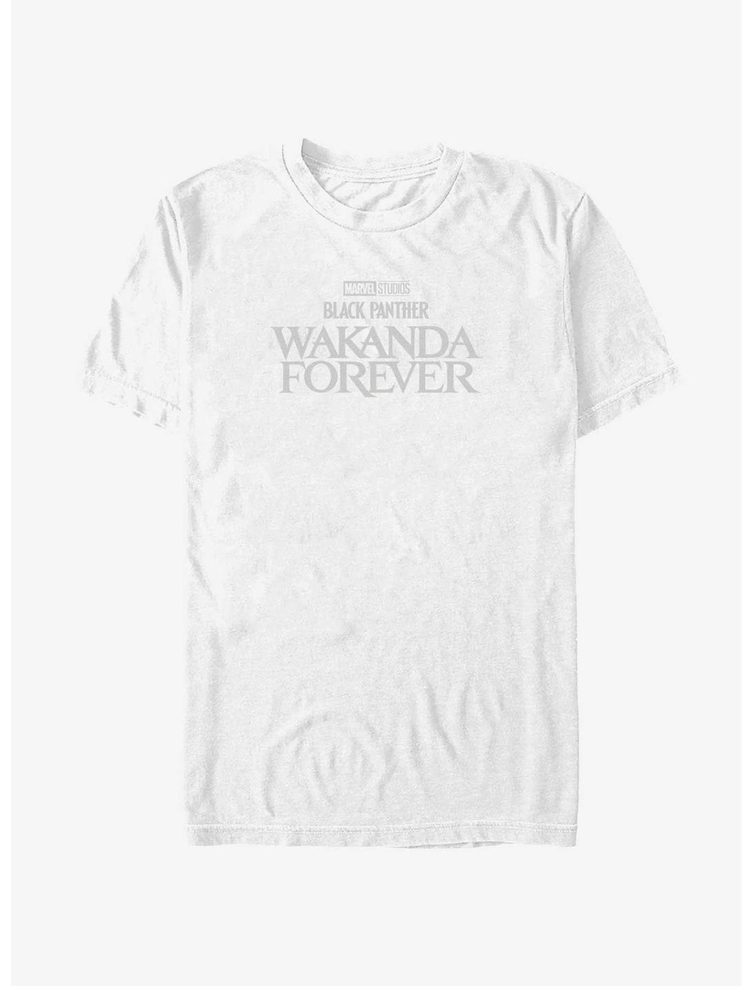 Marvel Black Panther: Wakanda Forever Logo T-Shirt, WHITE, hi-res