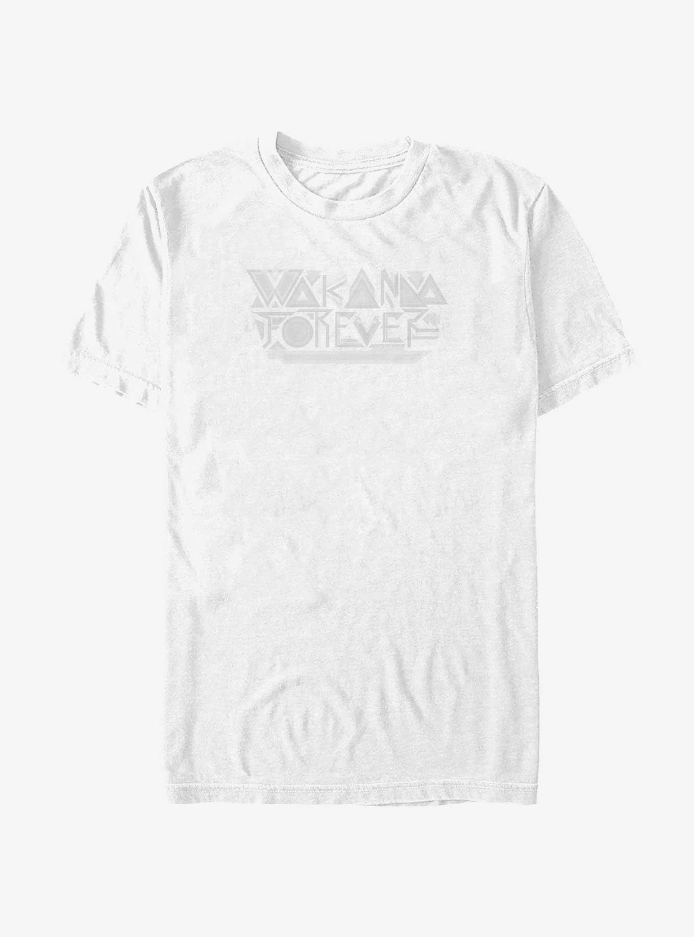 Marvel Black Panther: Wakanda Forever Logo T-Shirt, WHITE, hi-res